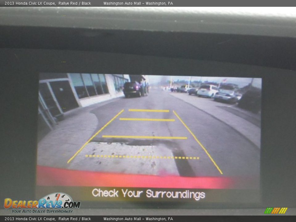 2013 Honda Civic LX Coupe Rallye Red / Black Photo #14