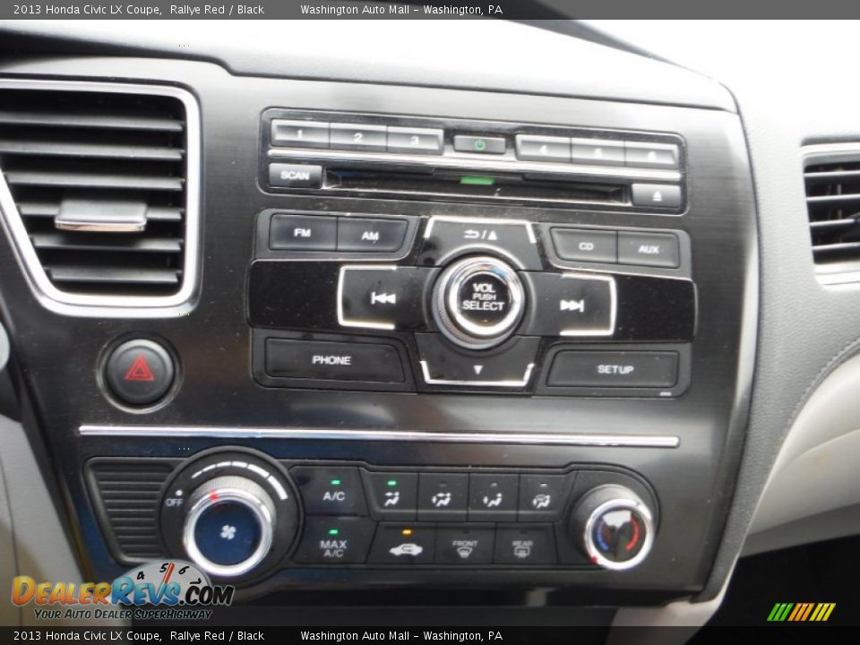 2013 Honda Civic LX Coupe Rallye Red / Black Photo #16