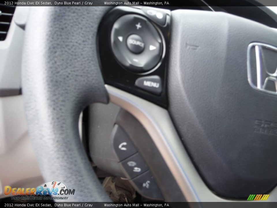 2012 Honda Civic EX Sedan Dyno Blue Pearl / Gray Photo #19