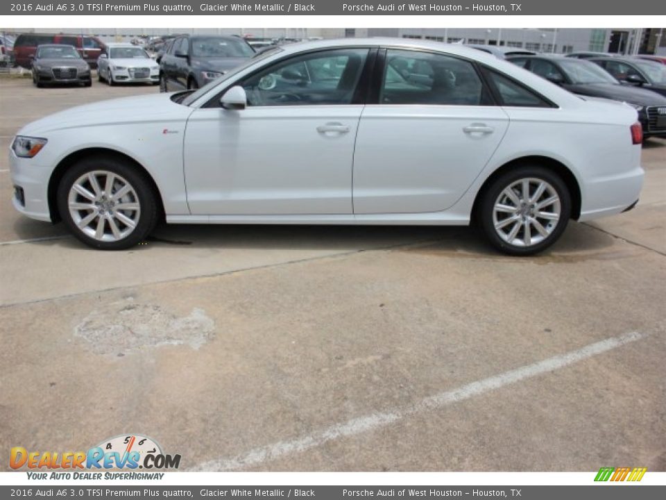 2016 Audi A6 3.0 TFSI Premium Plus quattro Glacier White Metallic / Black Photo #5