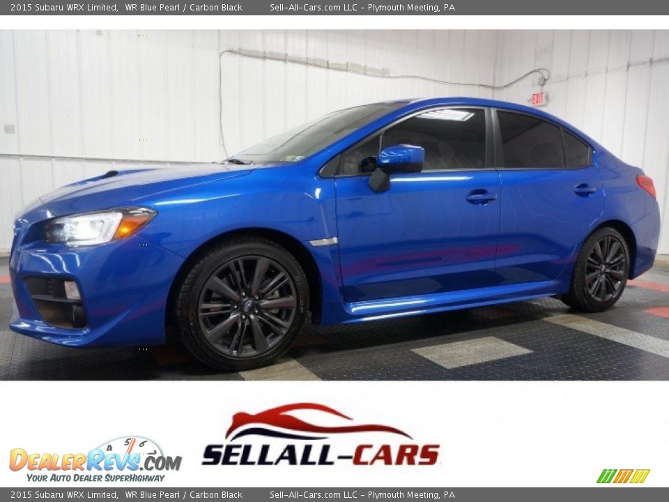 2015 Subaru WRX Limited WR Blue Pearl / Carbon Black Photo #1