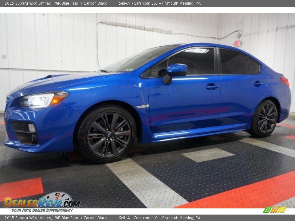 2015 Subaru WRX Limited WR Blue Pearl / Carbon Black Photo #2
