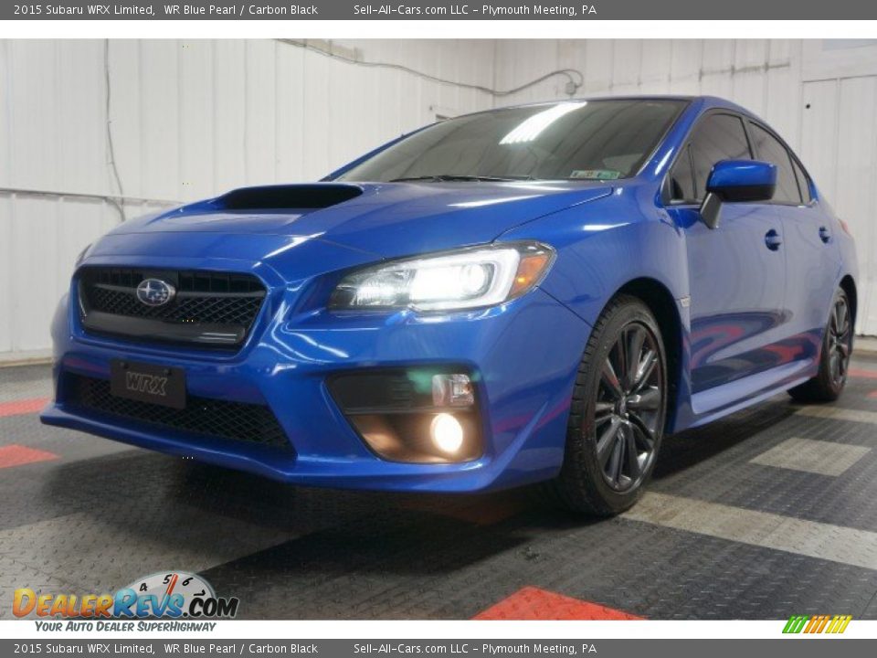 2015 Subaru WRX Limited WR Blue Pearl / Carbon Black Photo #3