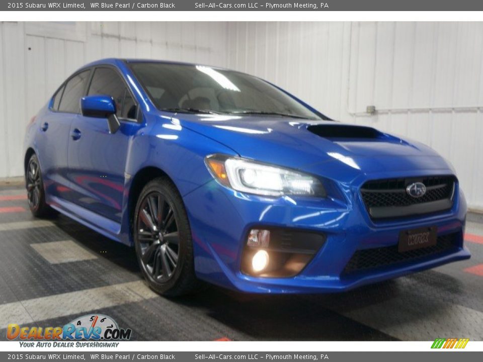 2015 Subaru WRX Limited WR Blue Pearl / Carbon Black Photo #5