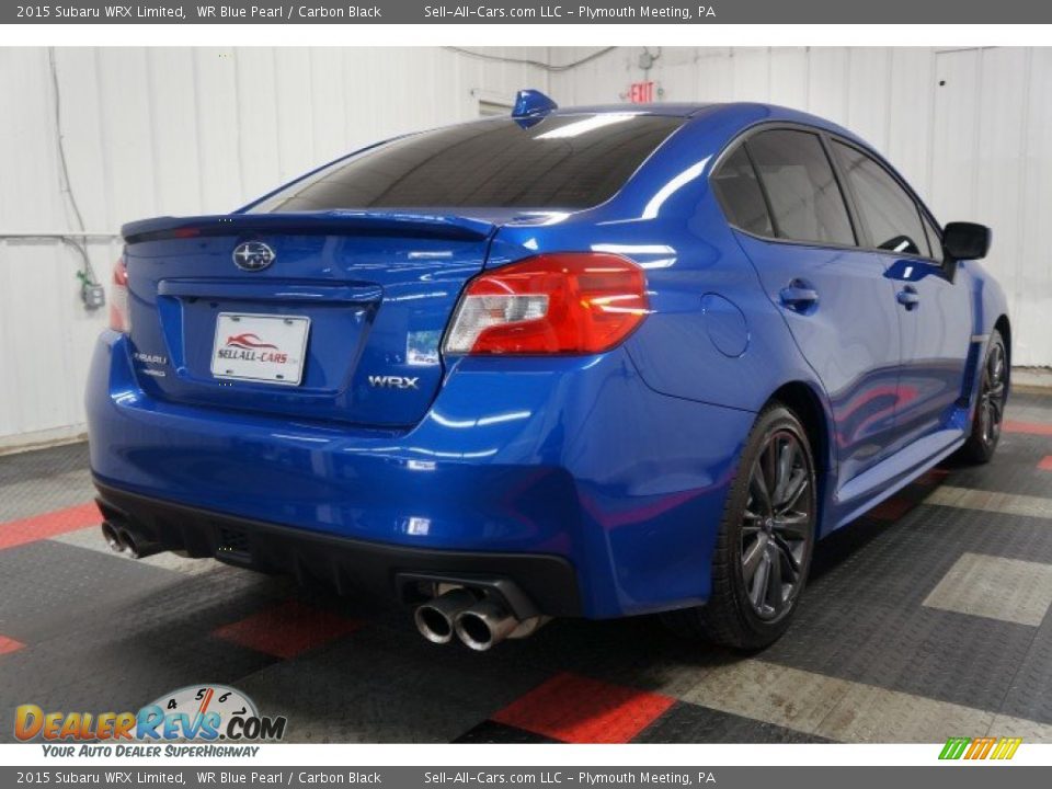 2015 Subaru WRX Limited WR Blue Pearl / Carbon Black Photo #8