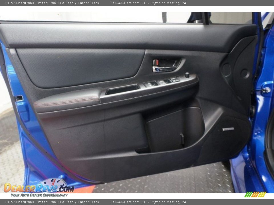 2015 Subaru WRX Limited WR Blue Pearl / Carbon Black Photo #12