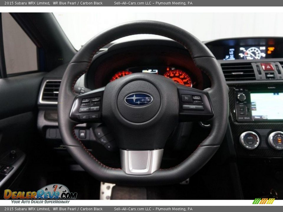 2015 Subaru WRX Limited WR Blue Pearl / Carbon Black Photo #22