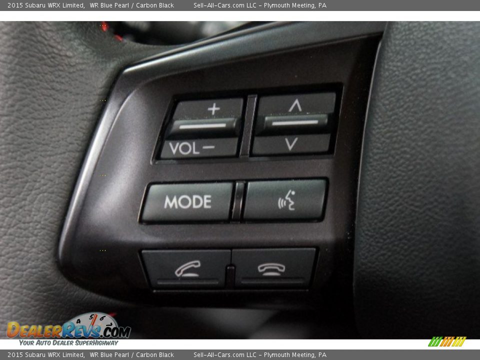 2015 Subaru WRX Limited WR Blue Pearl / Carbon Black Photo #23