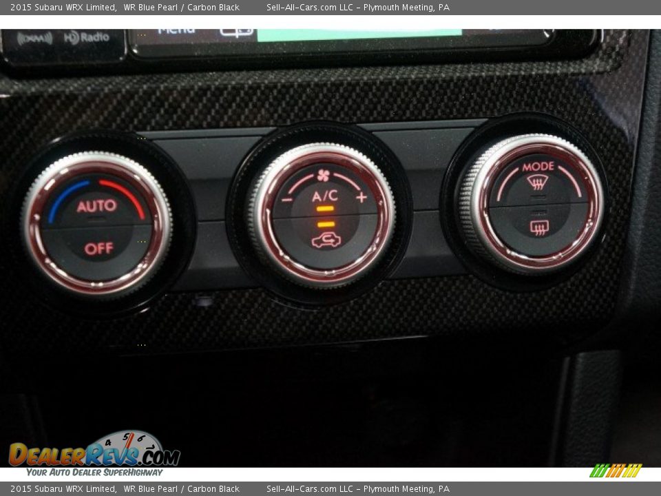 2015 Subaru WRX Limited WR Blue Pearl / Carbon Black Photo #32