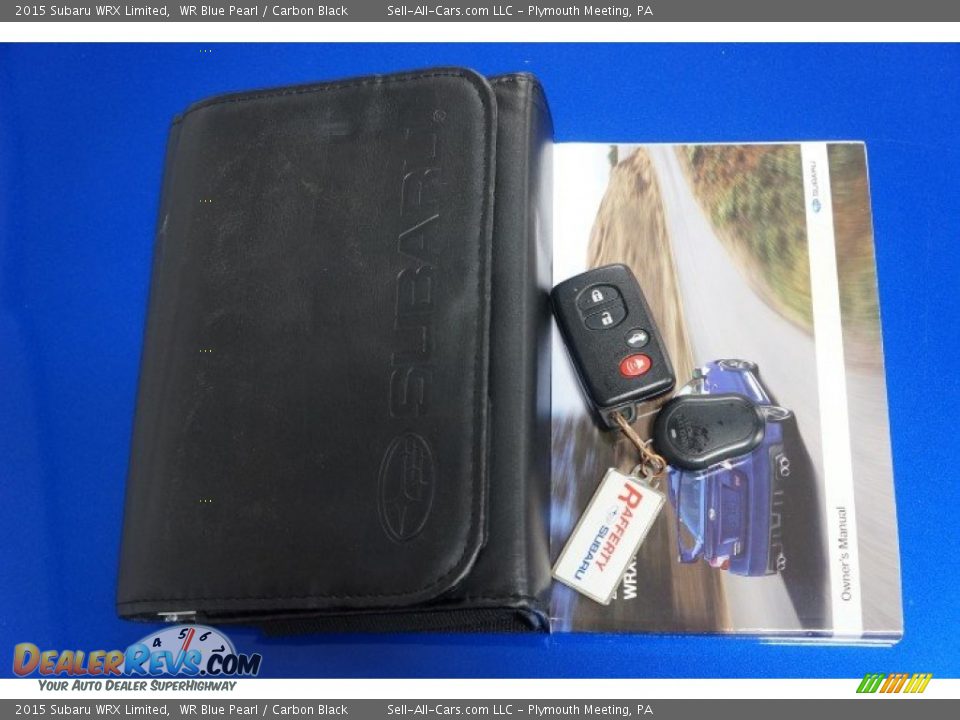 2015 Subaru WRX Limited WR Blue Pearl / Carbon Black Photo #35