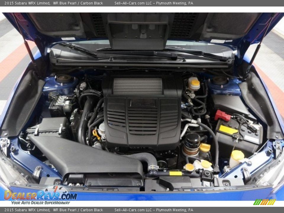 2015 Subaru WRX Limited WR Blue Pearl / Carbon Black Photo #36