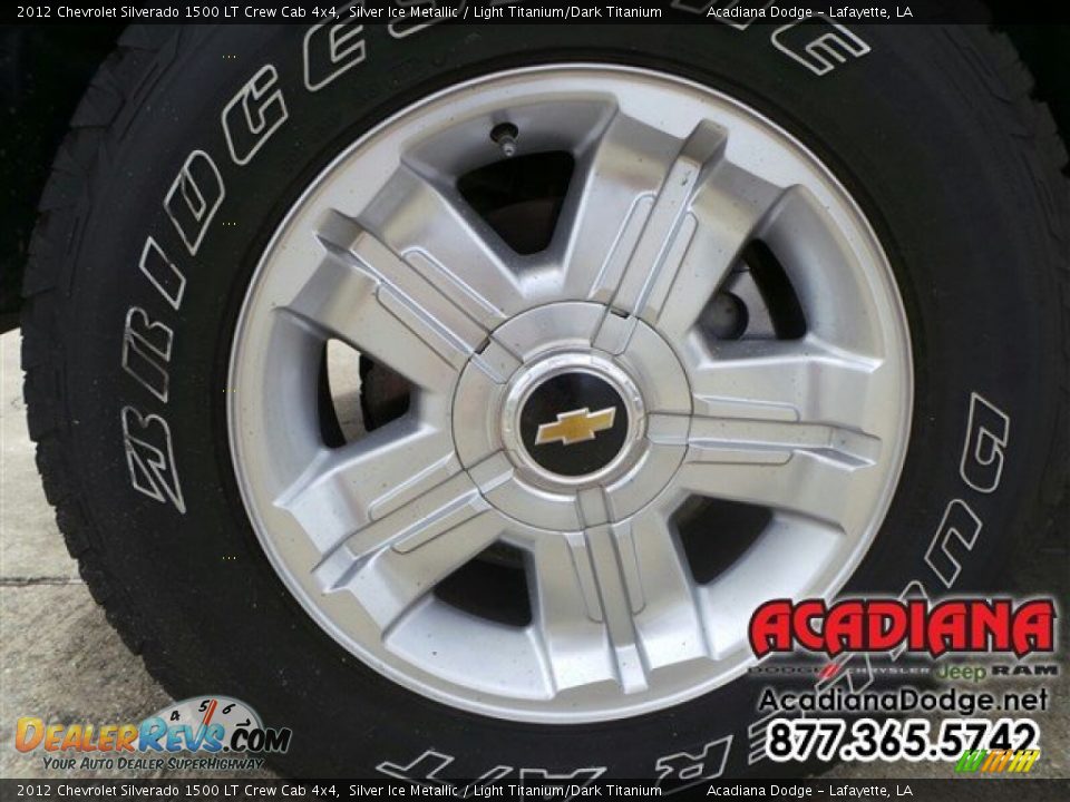 2012 Chevrolet Silverado 1500 LT Crew Cab 4x4 Silver Ice Metallic / Light Titanium/Dark Titanium Photo #14
