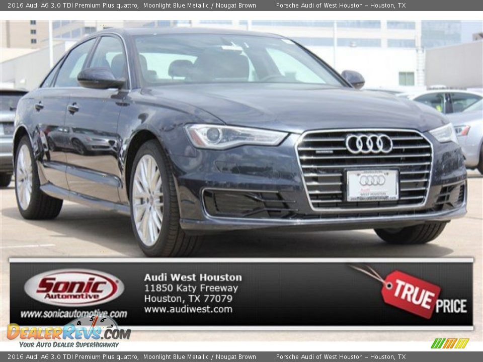 2016 Audi A6 3.0 TDI Premium Plus quattro Moonlight Blue Metallic / Nougat Brown Photo #1