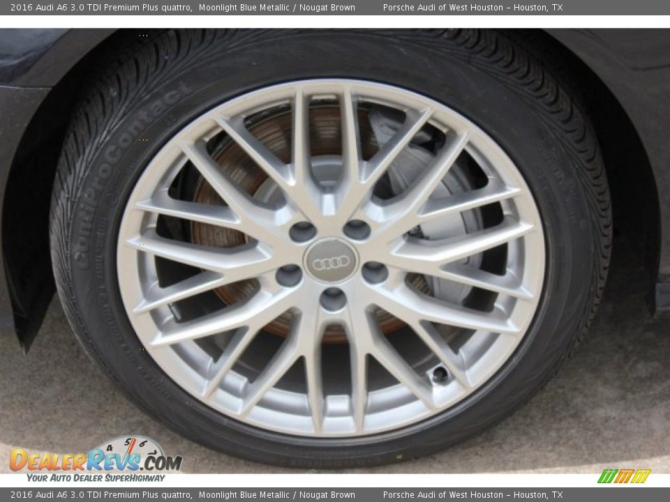 2016 Audi A6 3.0 TDI Premium Plus quattro Moonlight Blue Metallic / Nougat Brown Photo #4