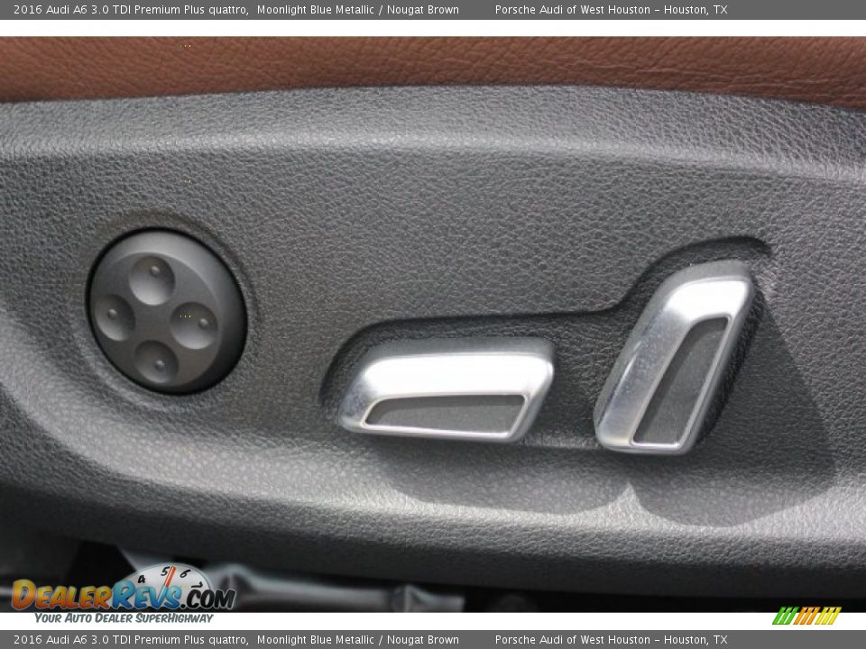 2016 Audi A6 3.0 TDI Premium Plus quattro Moonlight Blue Metallic / Nougat Brown Photo #12