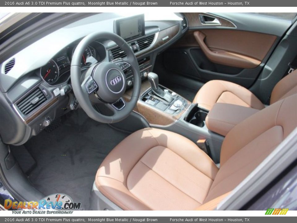 Nougat Brown Interior - 2016 Audi A6 3.0 TDI Premium Plus quattro Photo #13