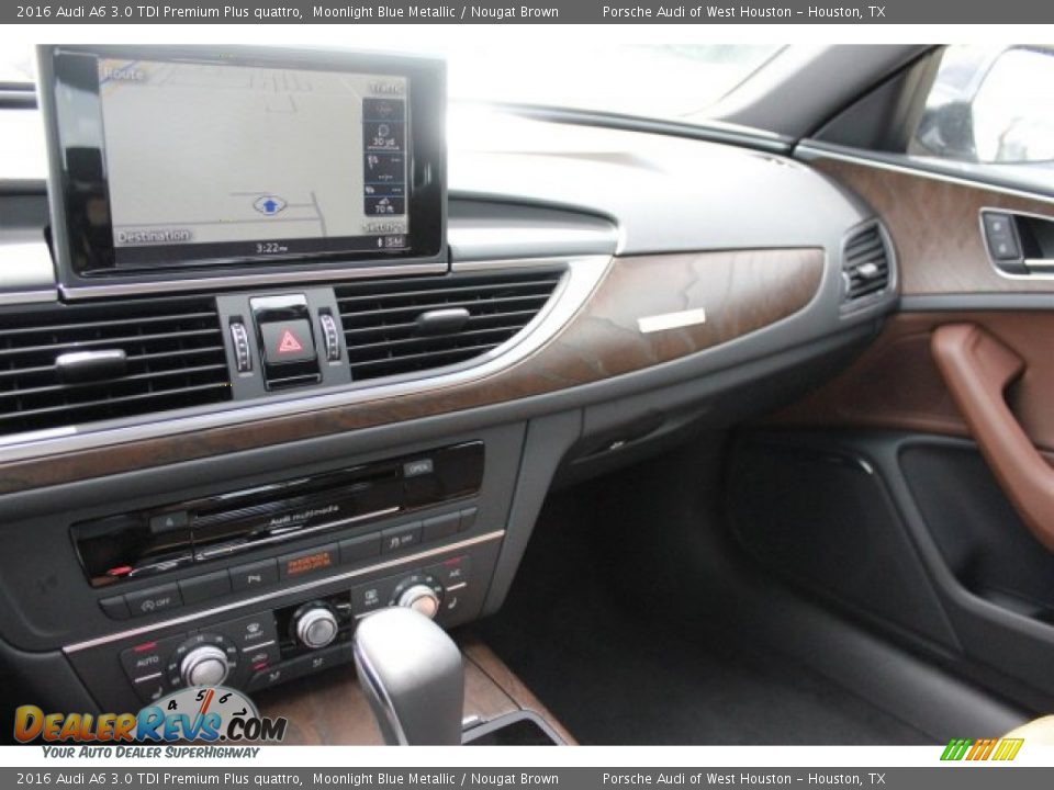 2016 Audi A6 3.0 TDI Premium Plus quattro Moonlight Blue Metallic / Nougat Brown Photo #15