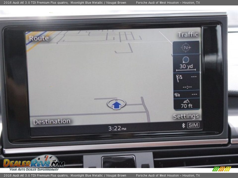 2016 Audi A6 3.0 TDI Premium Plus quattro Moonlight Blue Metallic / Nougat Brown Photo #20