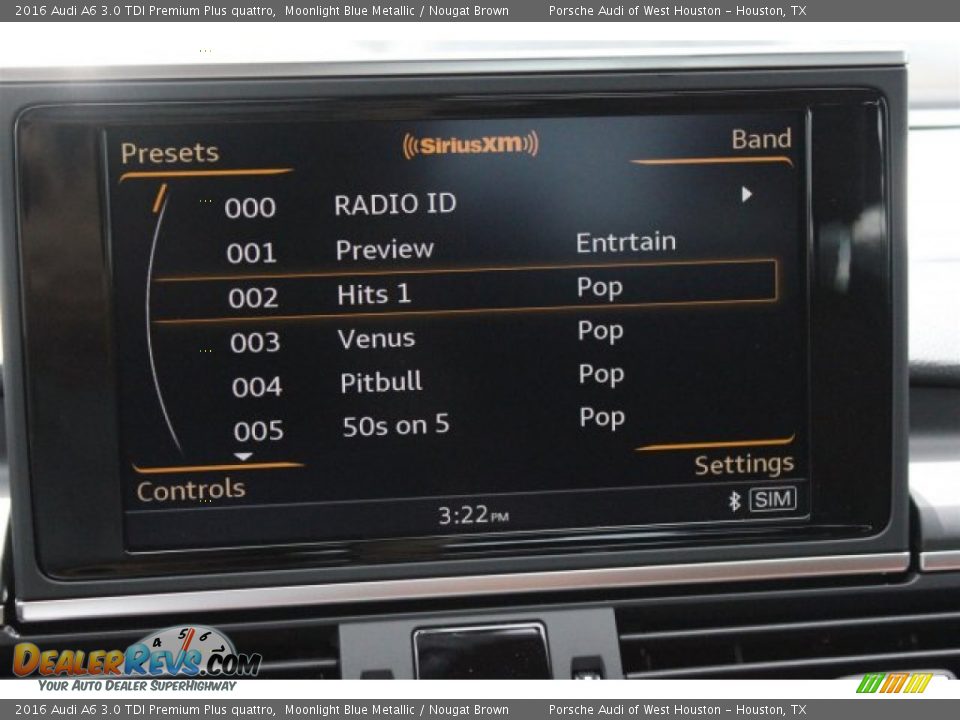 2016 Audi A6 3.0 TDI Premium Plus quattro Moonlight Blue Metallic / Nougat Brown Photo #23