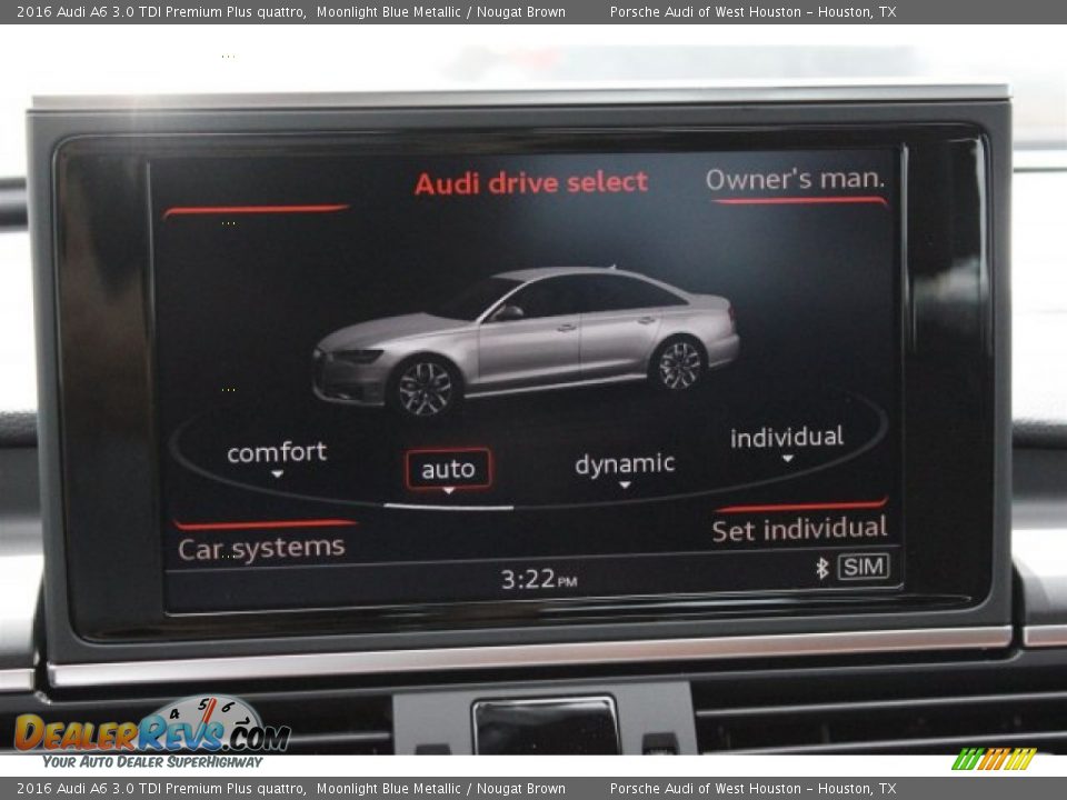 2016 Audi A6 3.0 TDI Premium Plus quattro Moonlight Blue Metallic / Nougat Brown Photo #24