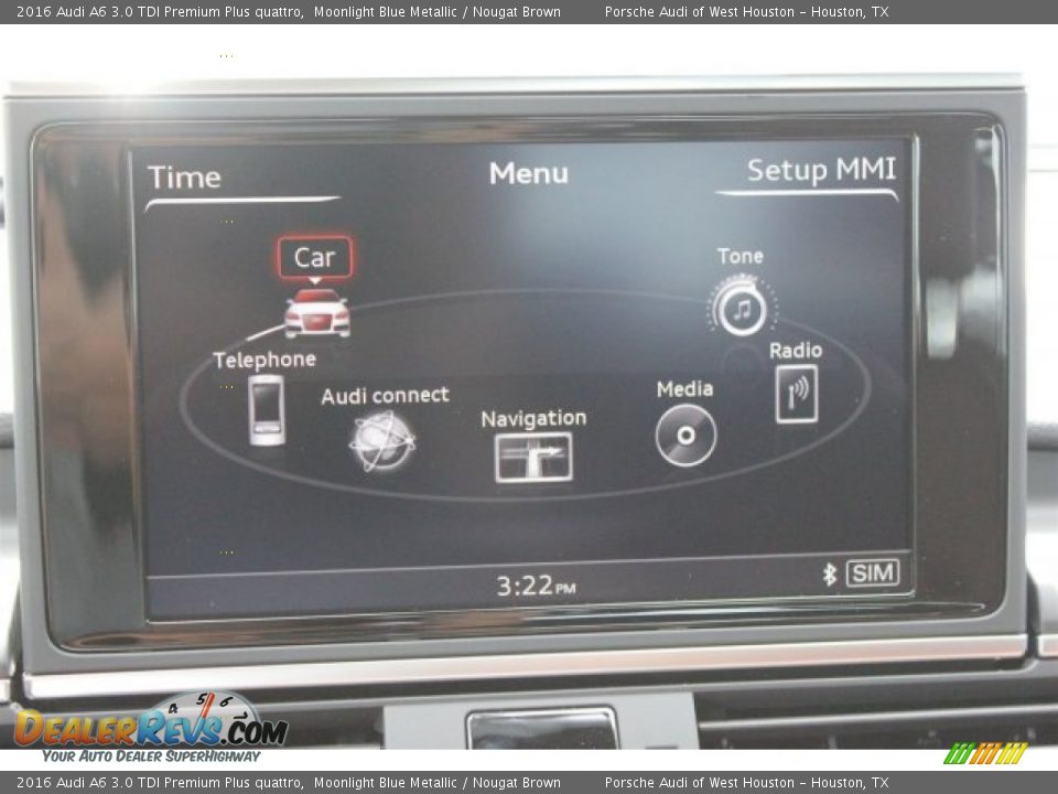 2016 Audi A6 3.0 TDI Premium Plus quattro Moonlight Blue Metallic / Nougat Brown Photo #25