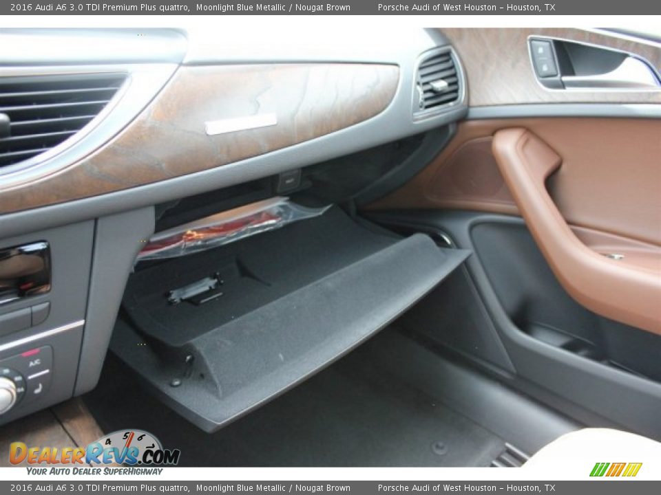 2016 Audi A6 3.0 TDI Premium Plus quattro Moonlight Blue Metallic / Nougat Brown Photo #26