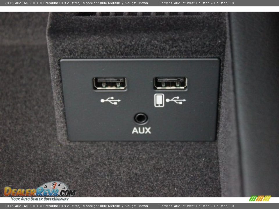2016 Audi A6 3.0 TDI Premium Plus quattro Moonlight Blue Metallic / Nougat Brown Photo #28