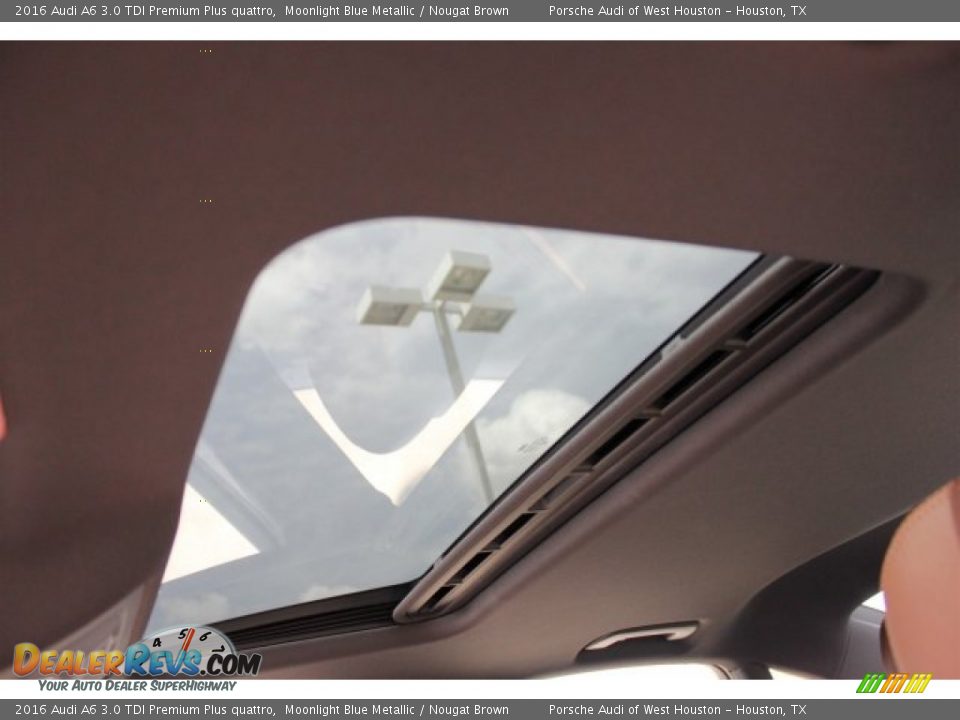 2016 Audi A6 3.0 TDI Premium Plus quattro Moonlight Blue Metallic / Nougat Brown Photo #34