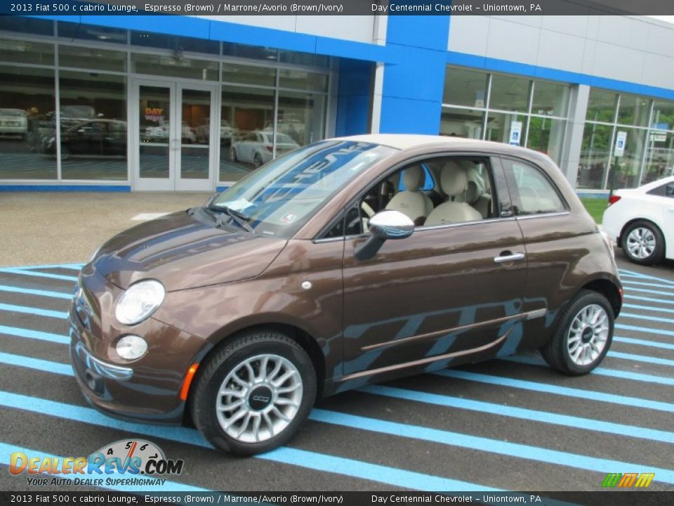 Front 3/4 View of 2013 Fiat 500 c cabrio Lounge Photo #1