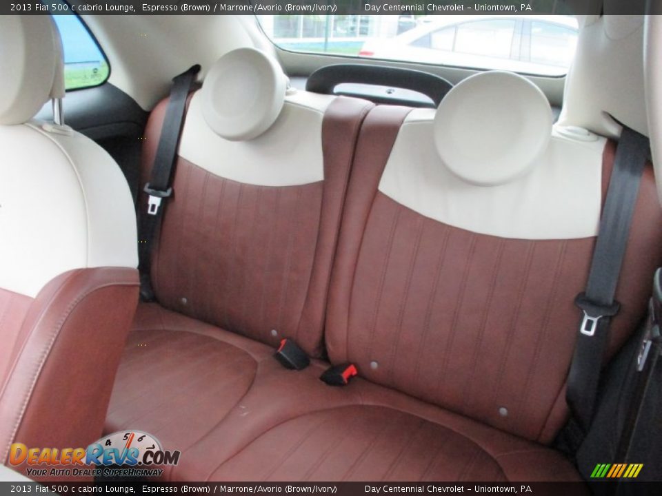2013 Fiat 500 c cabrio Lounge Espresso (Brown) / Marrone/Avorio (Brown/Ivory) Photo #20