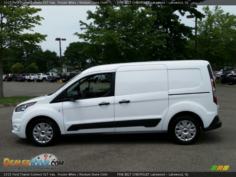 2015 Ford Transit Connect XLT Van Frozen White / Medium Stone Cloth Photo #12