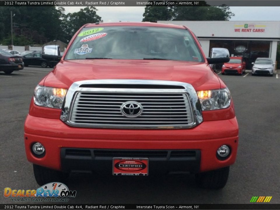 2012 Toyota Tundra Limited Double Cab 4x4 Radiant Red / Graphite Photo #2