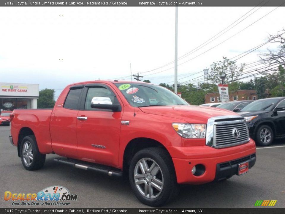 2012 Toyota Tundra Limited Double Cab 4x4 Radiant Red / Graphite Photo #3