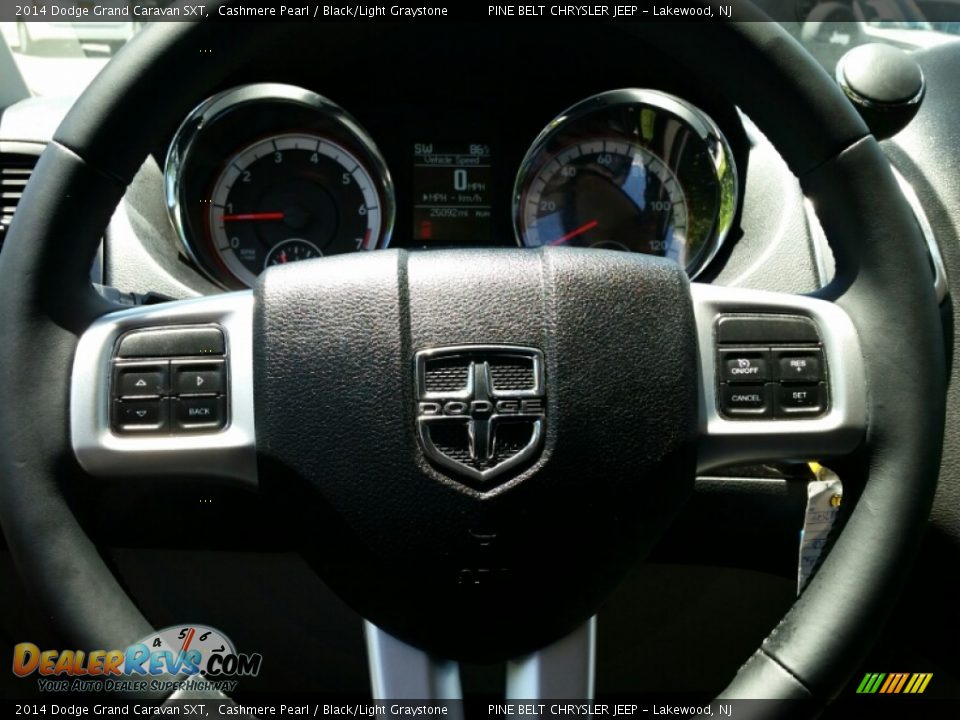 2014 Dodge Grand Caravan SXT Cashmere Pearl / Black/Light Graystone Photo #15