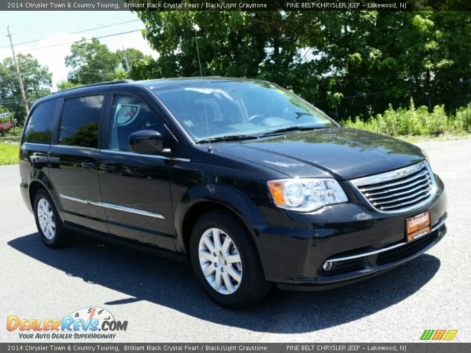 2014 Chrysler Town & Country Touring Brilliant Black Crystal Pearl / Black/Light Graystone Photo #3