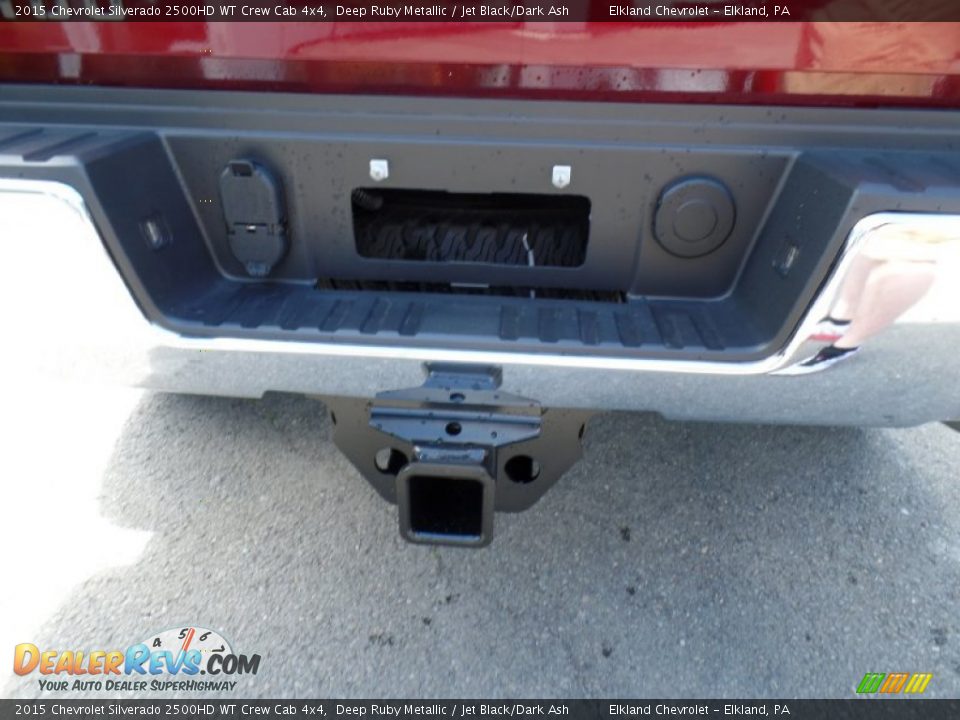 2015 Chevrolet Silverado 2500HD WT Crew Cab 4x4 Deep Ruby Metallic / Jet Black/Dark Ash Photo #12