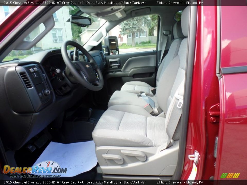 2015 Chevrolet Silverado 2500HD WT Crew Cab 4x4 Deep Ruby Metallic / Jet Black/Dark Ash Photo #18