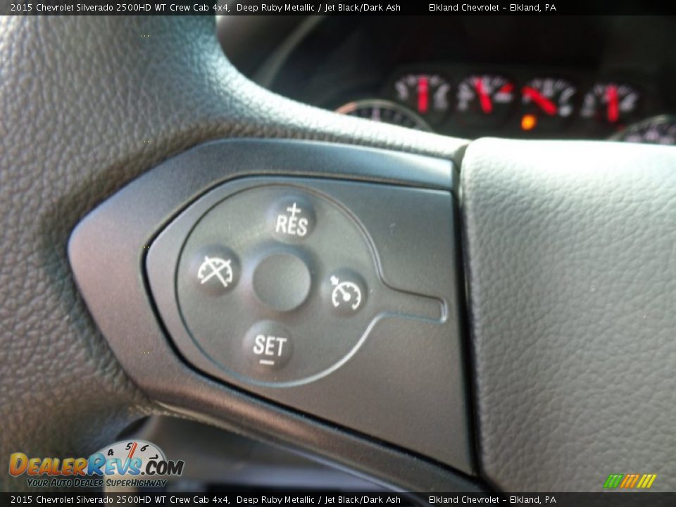 2015 Chevrolet Silverado 2500HD WT Crew Cab 4x4 Deep Ruby Metallic / Jet Black/Dark Ash Photo #22