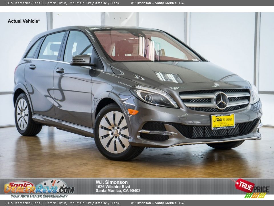2015 Mercedes-Benz B Electric Drive Mountain Grey Metallic / Black Photo #1