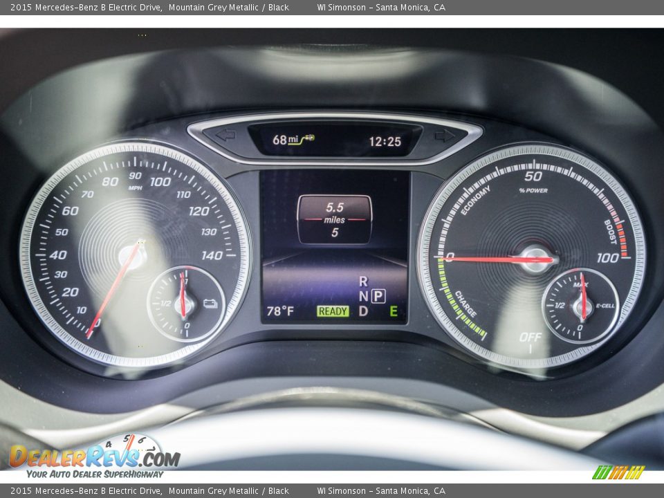 2015 Mercedes-Benz B Electric Drive Mountain Grey Metallic / Black Photo #7