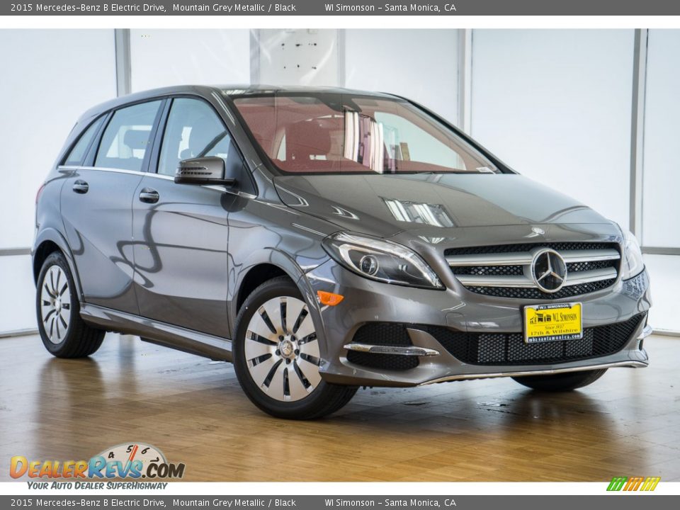 2015 Mercedes-Benz B Electric Drive Mountain Grey Metallic / Black Photo #12