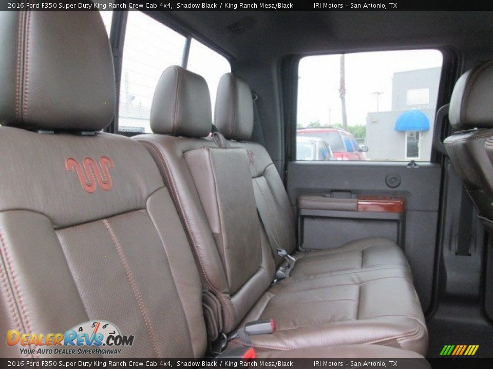 Rear Seat of 2016 Ford F350 Super Duty King Ranch Crew Cab 4x4 Photo #22