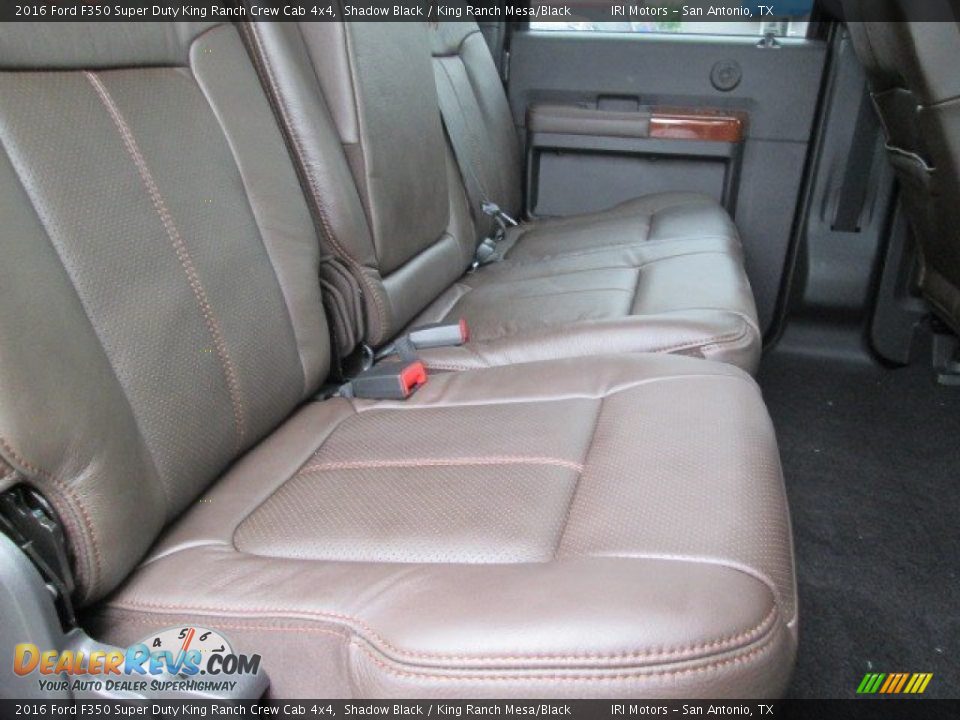 Rear Seat of 2016 Ford F350 Super Duty King Ranch Crew Cab 4x4 Photo #23