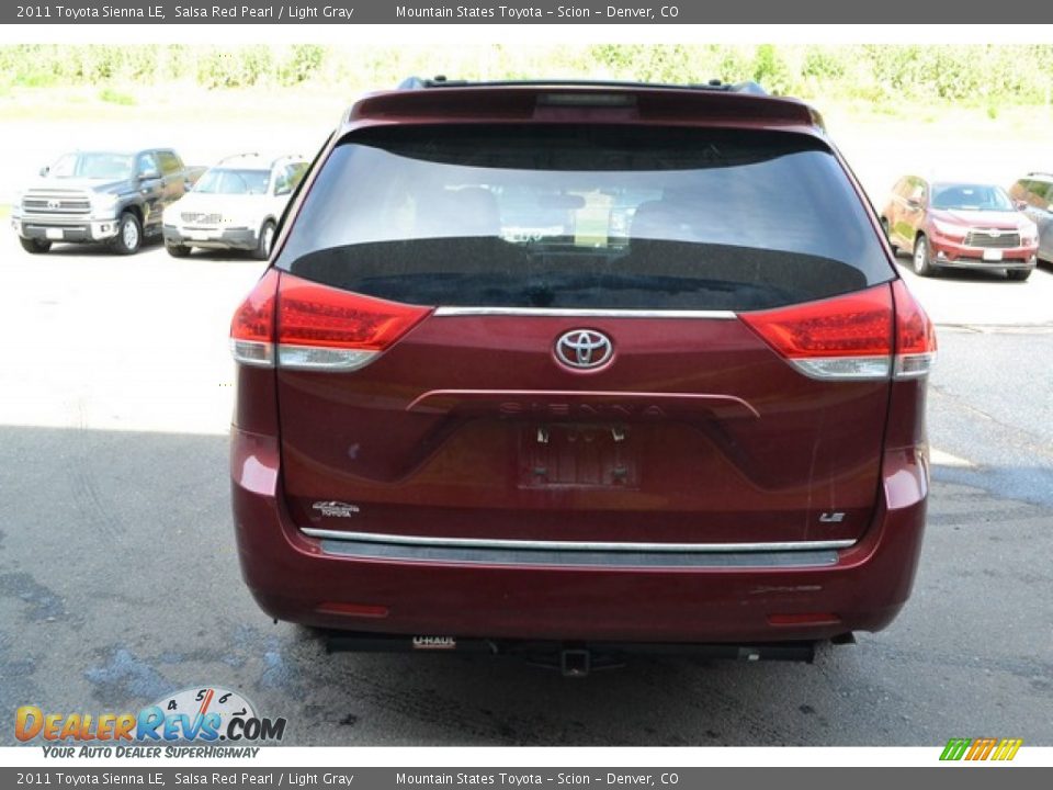 2011 Toyota Sienna LE Salsa Red Pearl / Light Gray Photo #3