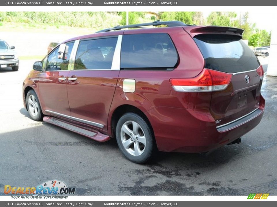 2011 Toyota Sienna LE Salsa Red Pearl / Light Gray Photo #4