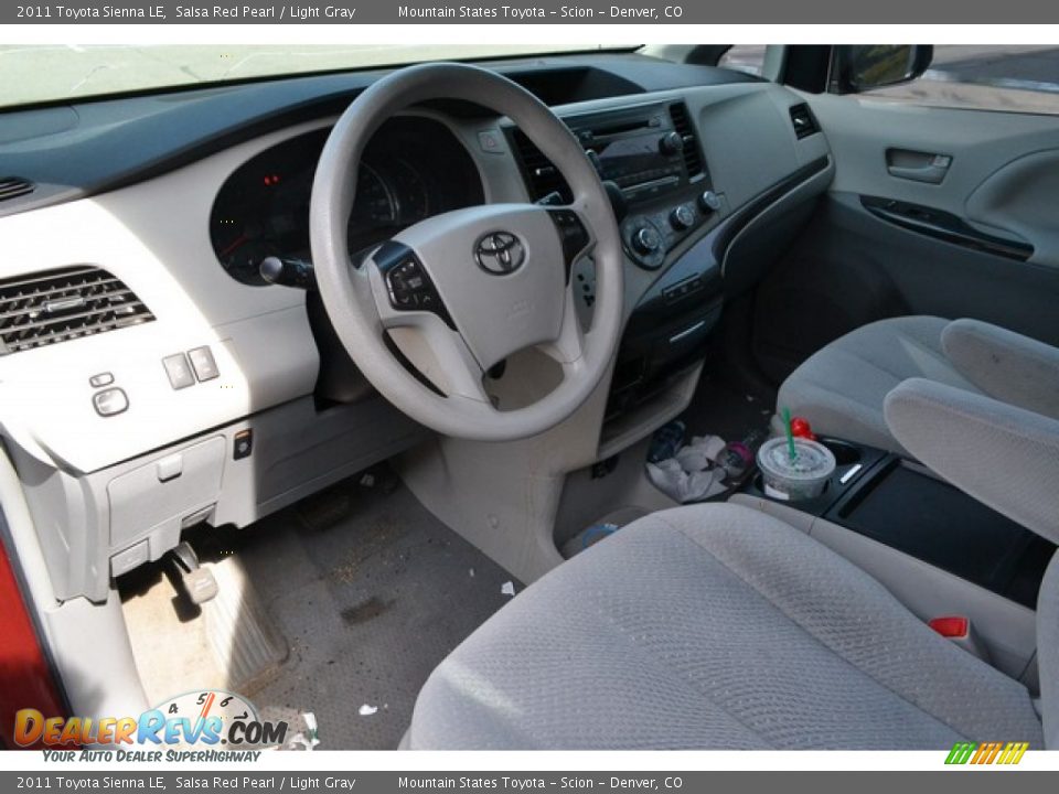 2011 Toyota Sienna LE Salsa Red Pearl / Light Gray Photo #7