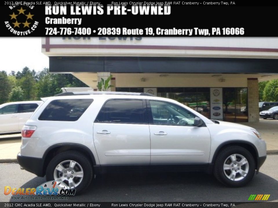 2012 GMC Acadia SLE AWD Quicksilver Metallic / Ebony Photo #1