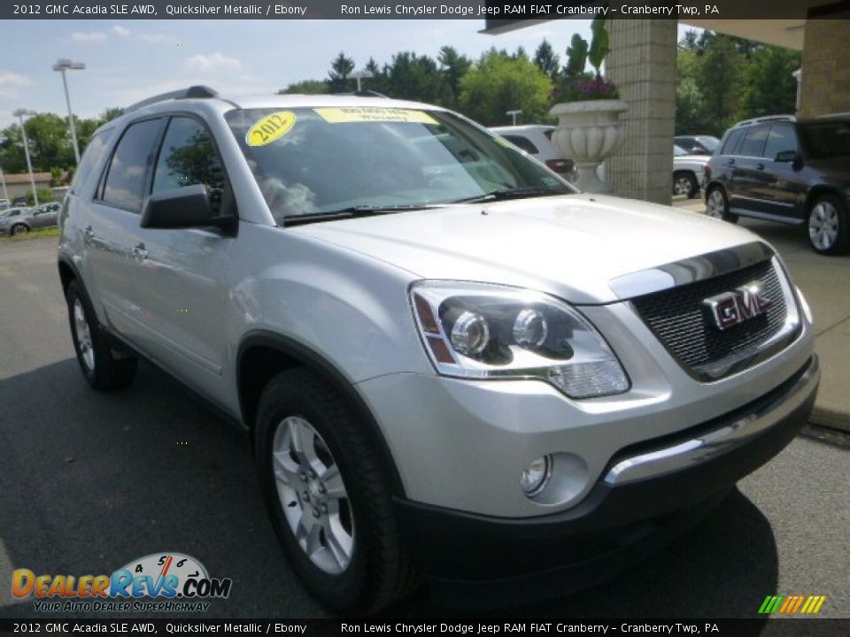 2012 GMC Acadia SLE AWD Quicksilver Metallic / Ebony Photo #3