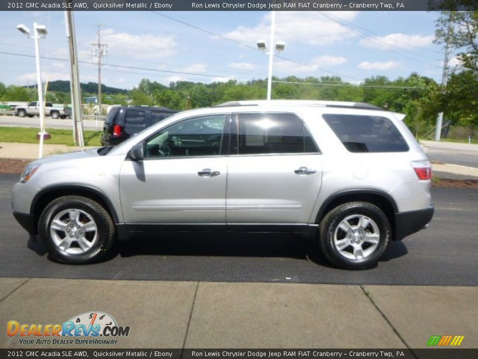 2012 GMC Acadia SLE AWD Quicksilver Metallic / Ebony Photo #6