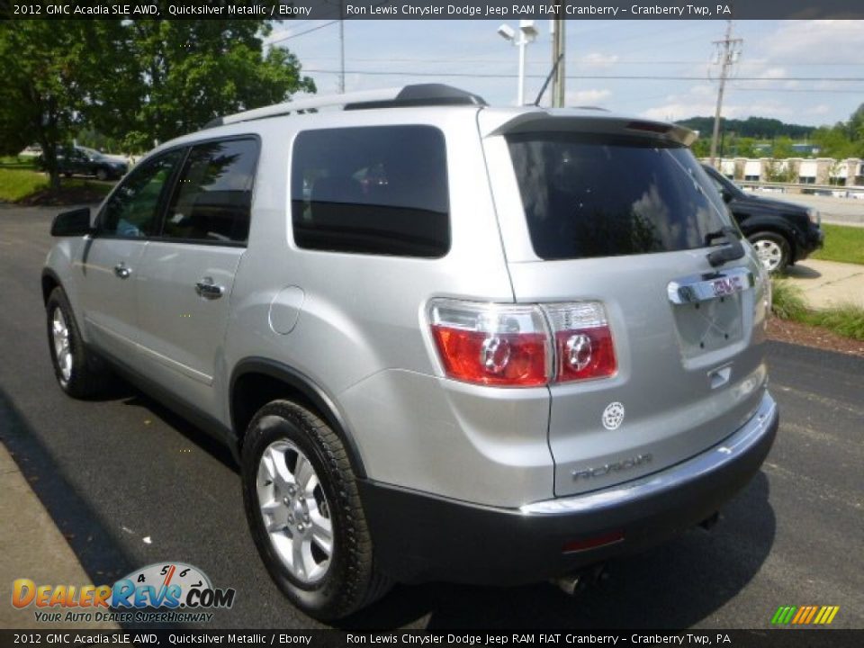 2012 GMC Acadia SLE AWD Quicksilver Metallic / Ebony Photo #7